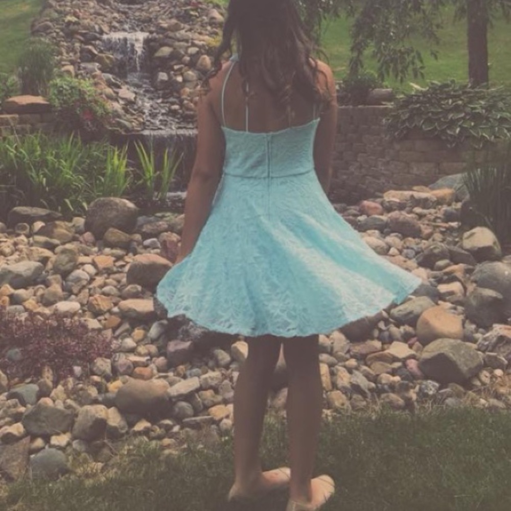 Light blue homecoming dress